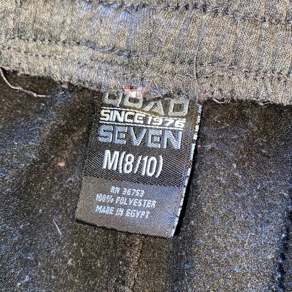 Gray elastic bottom sweatpants size m youth - Picture 3 of 4